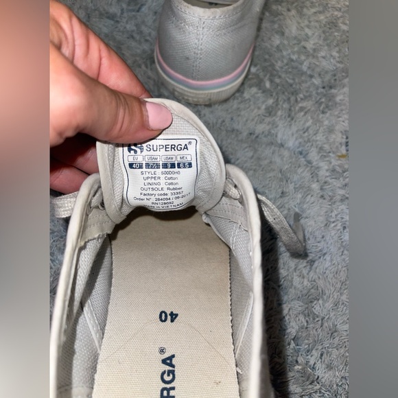 Superga Women’s 2750 COTW 3 Stripe Sneaker Size 9 - Picture 5 of 7